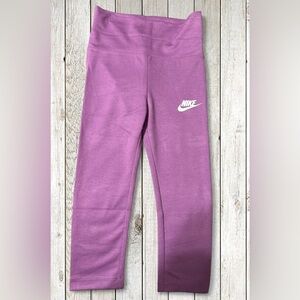 Nike Girls Purple Glitter Leggings Size 3t NWT